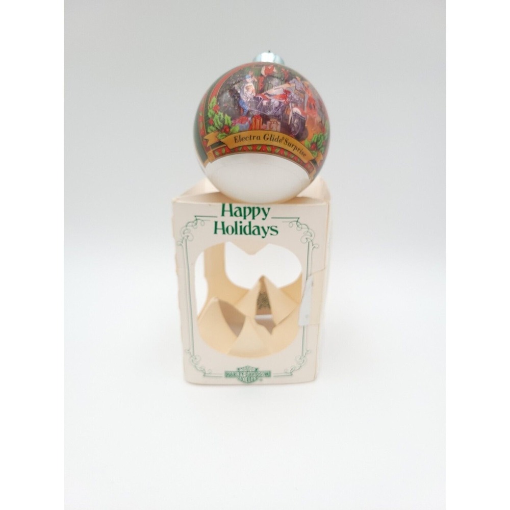 1999 Harley Davidson Christmas Ball Ornament Ltd ELECTRA GLIDE SURPRISE Series 1